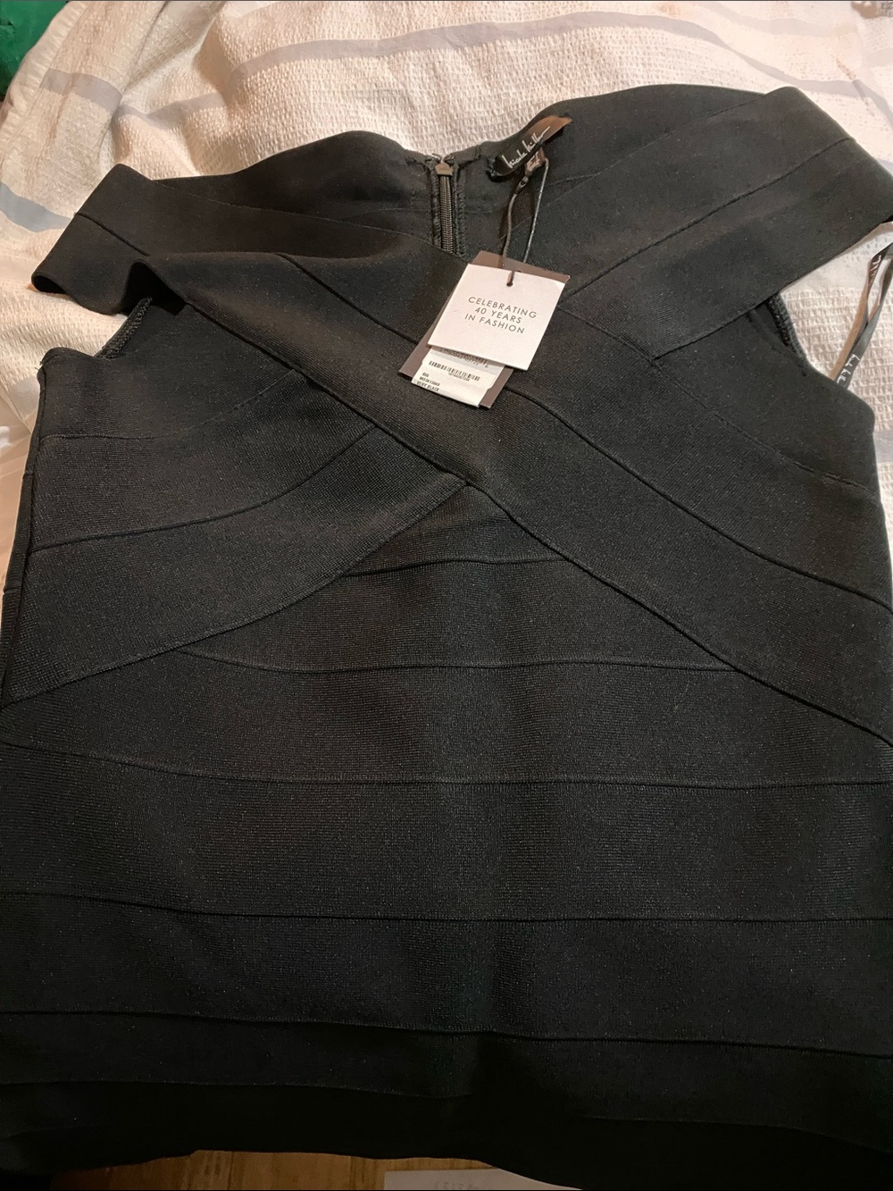 Nicole Miller Black Bandage Cocktail Dress